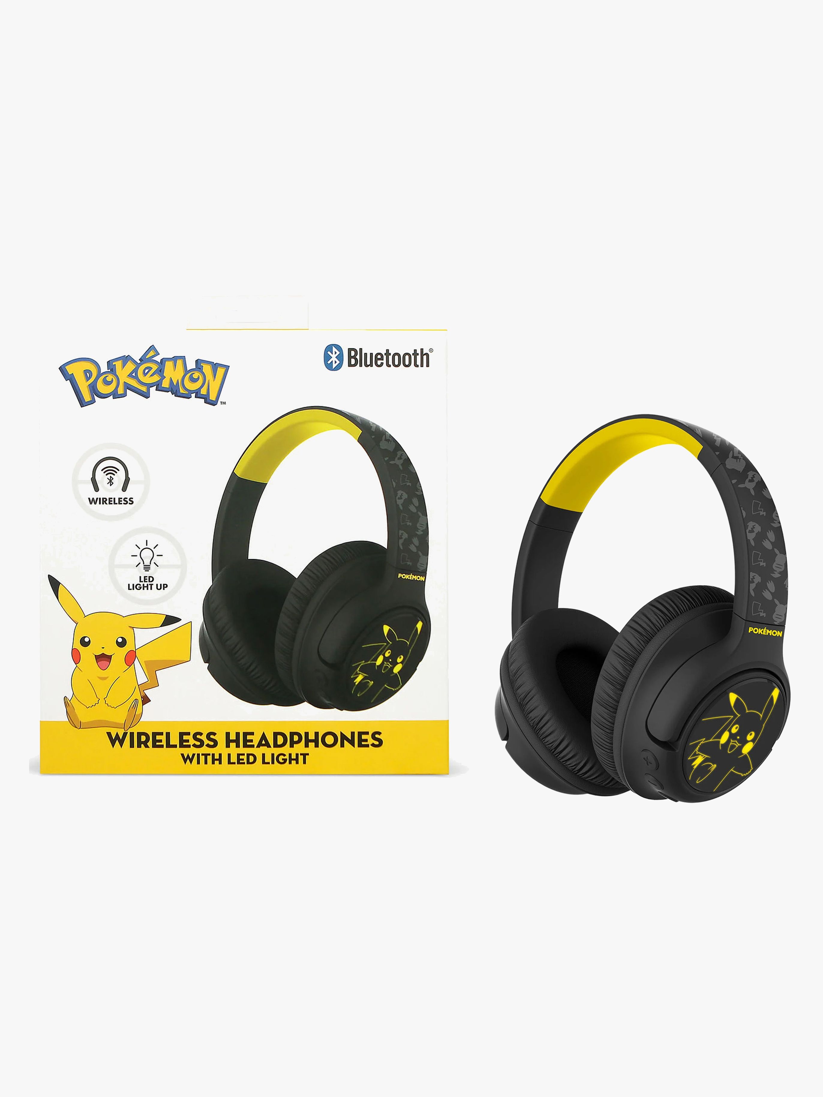 Pokémon Hörlurar Trådlösa med LED Sharing AUX