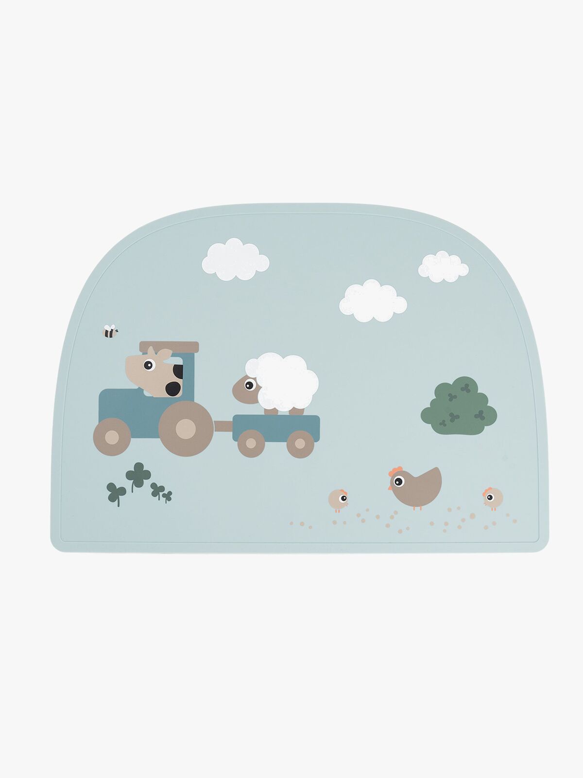 Done By Deer Tiny Farm Bordsunderlägg Silikon, Blue