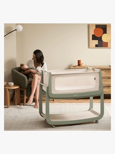 Snüz SnuzPod 5 Bedside Crib, Sage