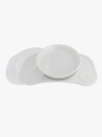 Twistshake Click-Mat Mini Tallrik och Underlägg, Vit