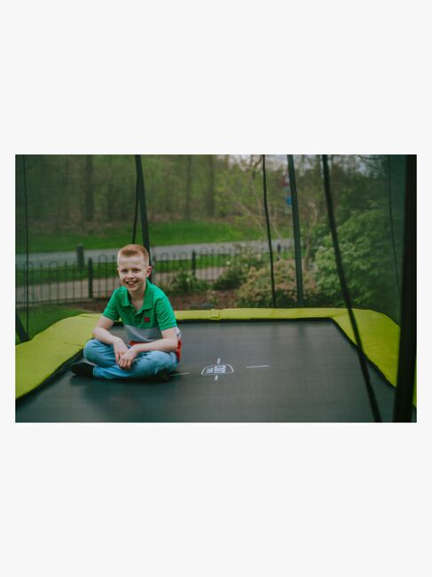 EXIT Silhouette Studsmatta inkl. Skyddsnät 214x305 cm, Grön