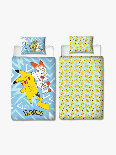 Pokémon Bäddset 150x210, Gul