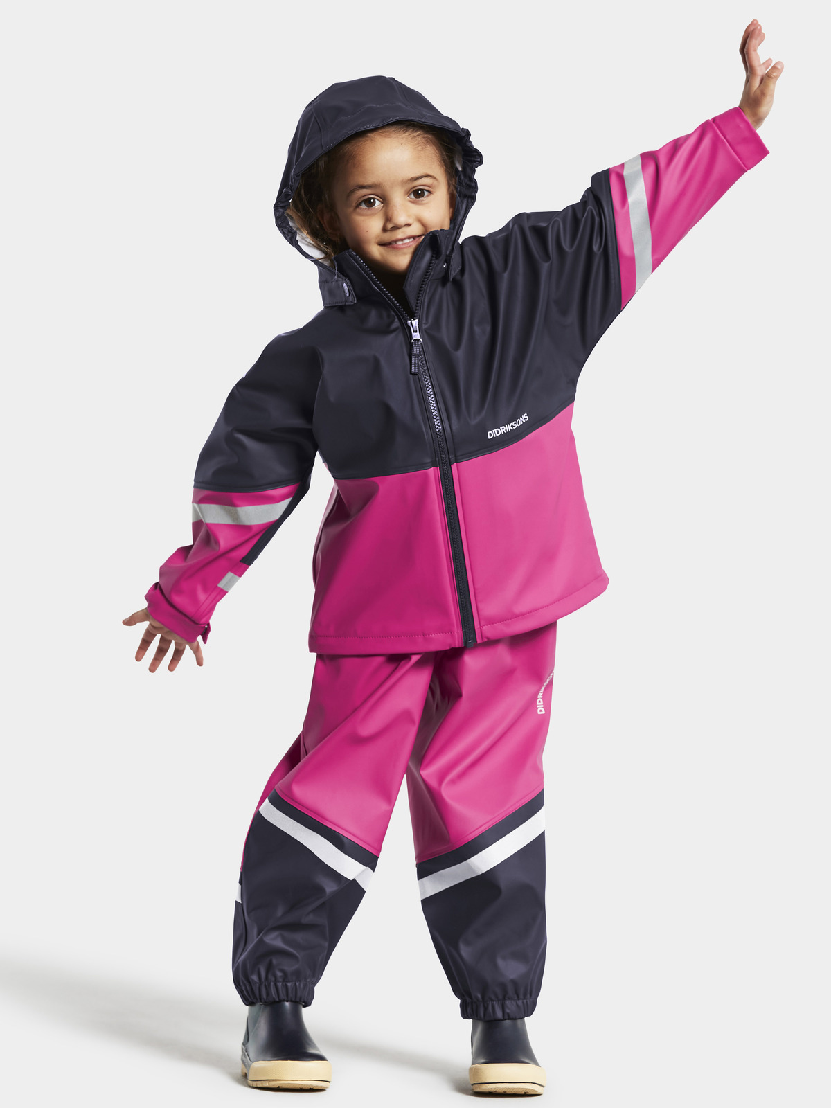 Didriksons Waterman Regnställ, Plastic Pink