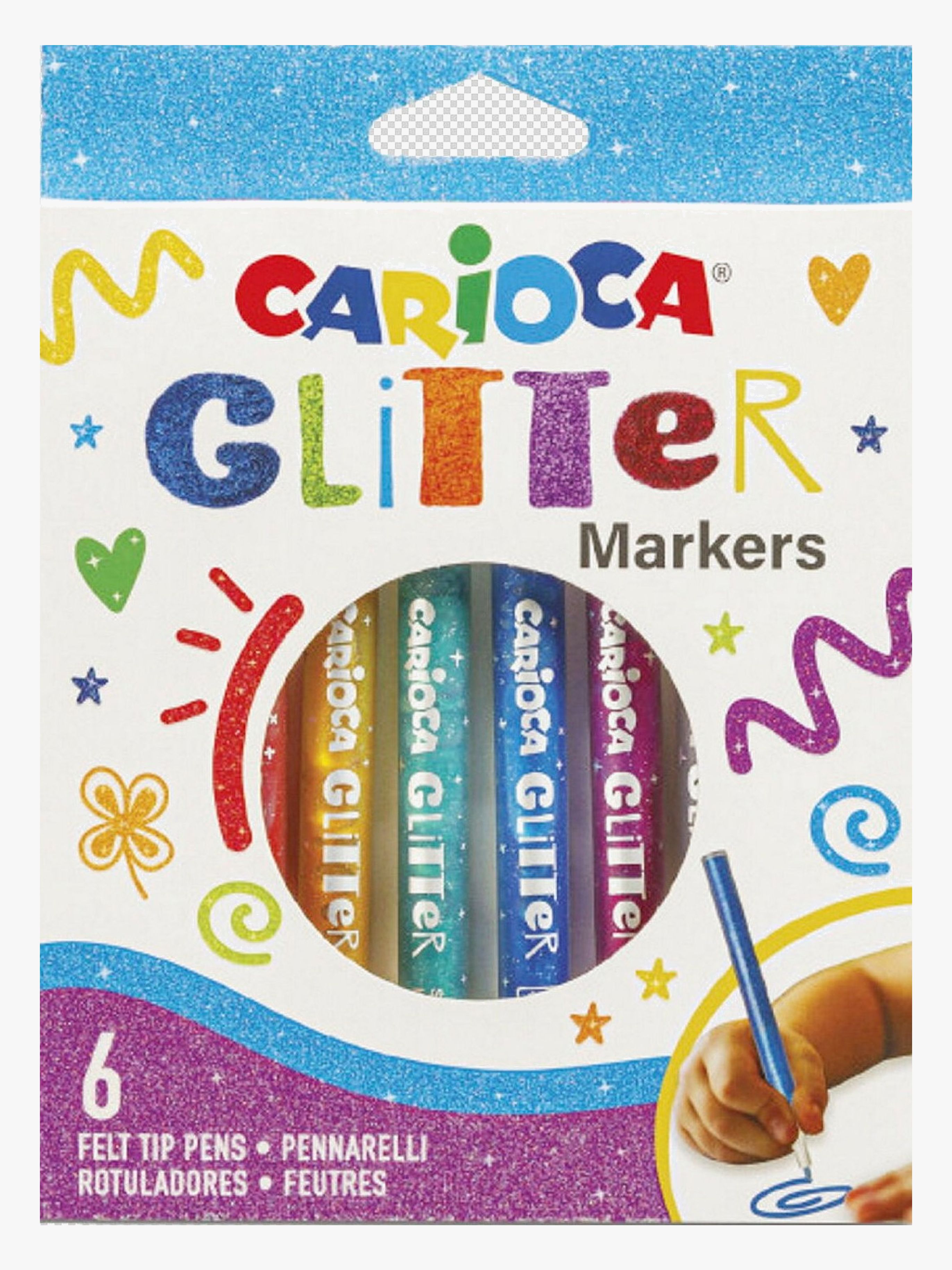 Carioca Plus Glitterpennor 8-Pack