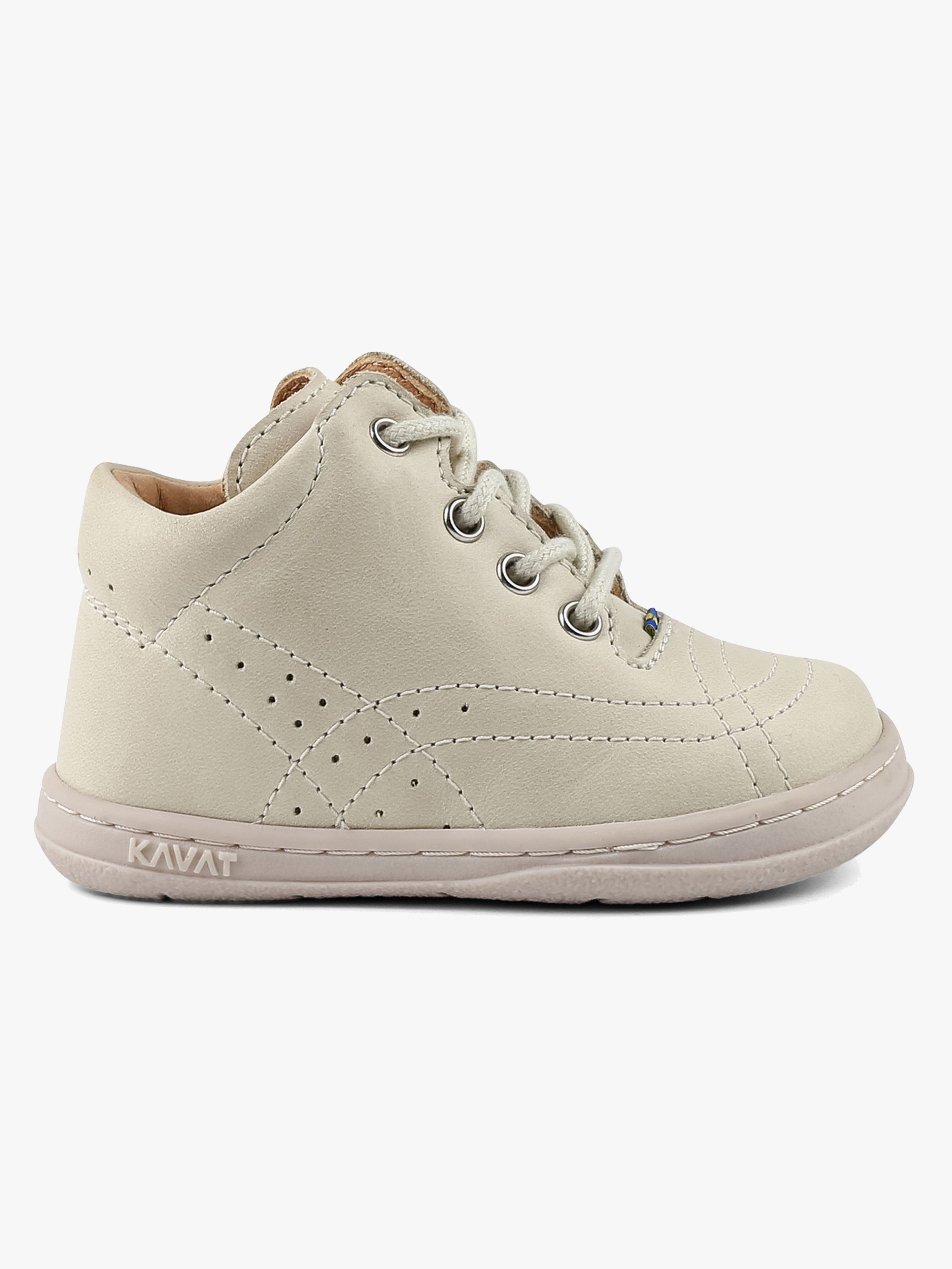 Kavat Edsbro Barefoot Lära-gå-skor, Off White, 23