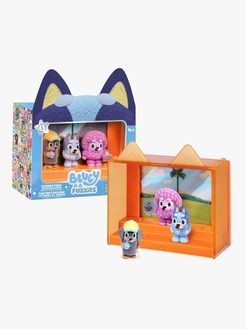 Bluey Fuzzies Figurset Episode 3-Pack Blandad