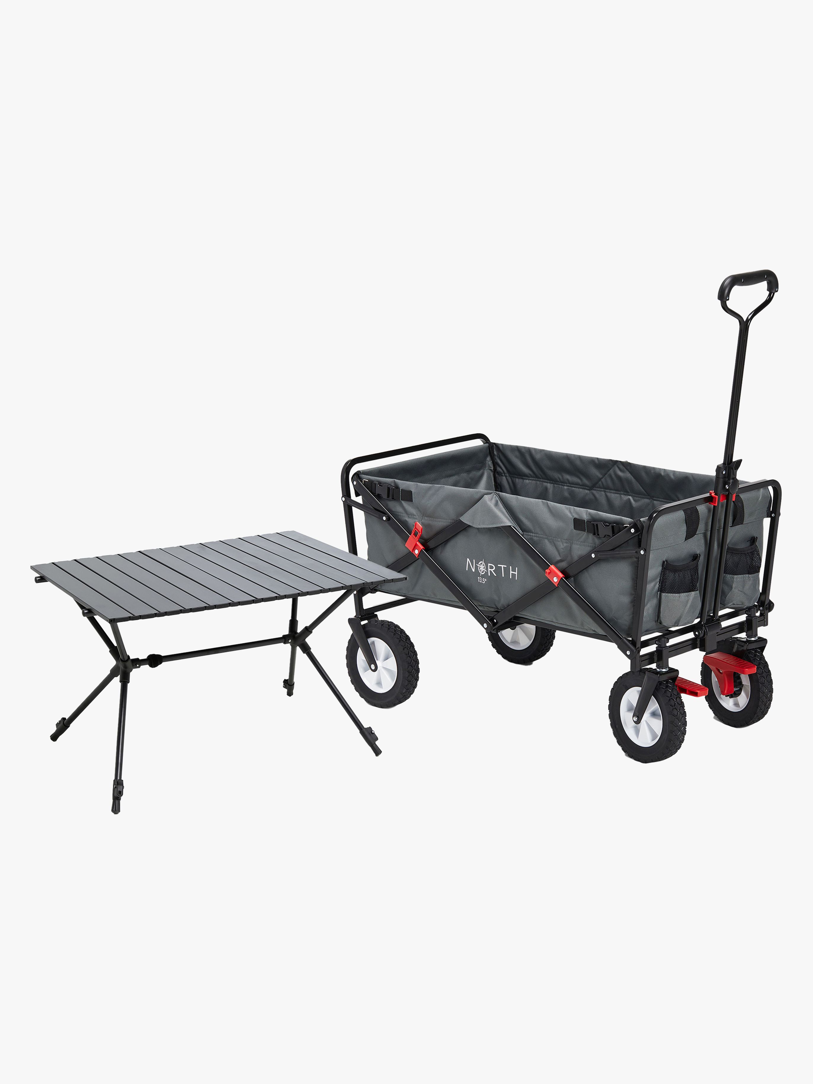 North 13.5 Light Skrinda – hopfällbar utflyktsvagn med campingbord
