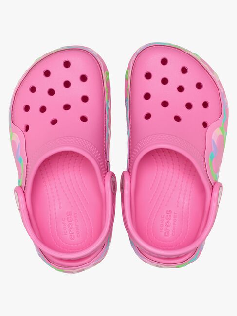 Crocs Classic Heart Lights Tofflor, Pink Lemonade