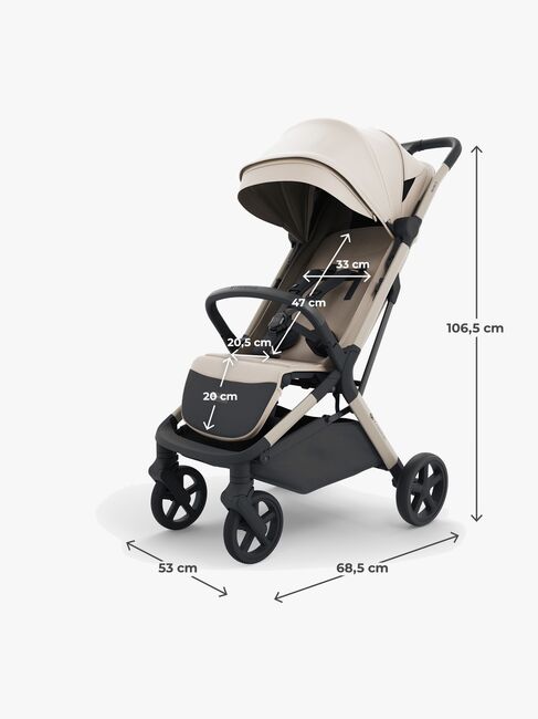 Kinderkraft NUBI 3 Sittvagn, Sand Beige