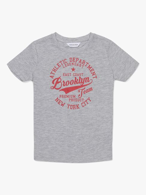 Luca & Lola Paulo T-Shirt 2-pack, Grey Melange/Navy