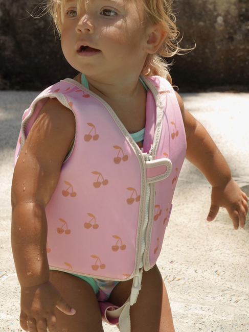 SUNNYLiFE Simväst, Cotton Candy Cherry