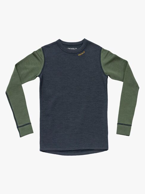 Devold Expedition Merino Underställströja Jr, Night/Forest