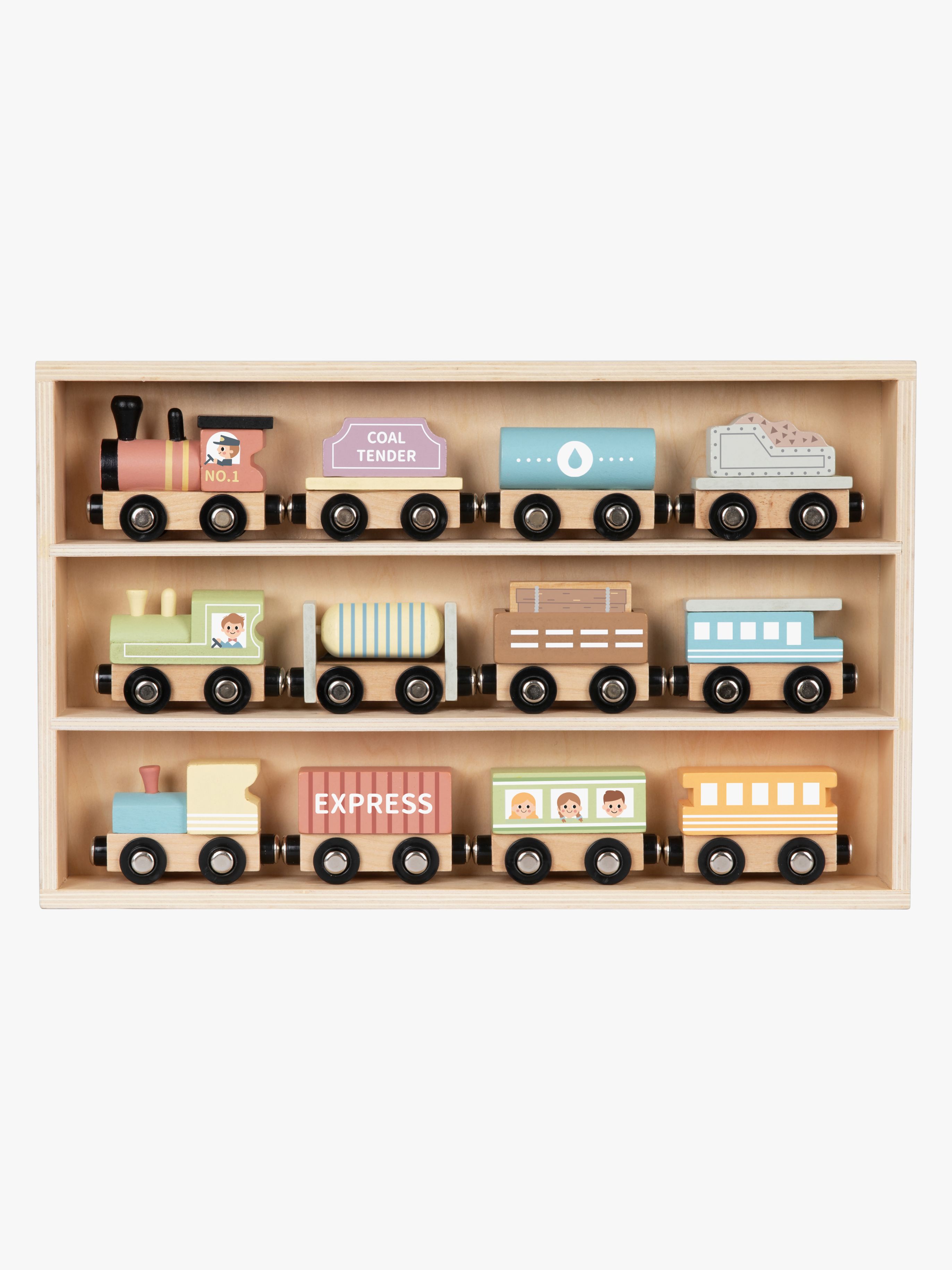 Tooky Toy Wooden Tågset