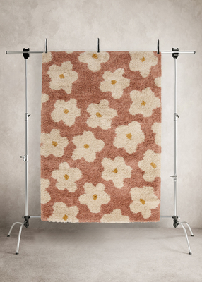Alice & Fox BLOOM Teppich 120 x 170 cm, Rosa