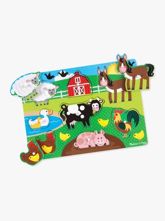 Melissa & Doug Knoppussel Bondgårdsdjur 8 Bitar