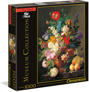 Clementoni Museum Pussel - Van Dael: Vas med blommor, 1000 bitar