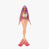 Barbie Docka Sjöjungfru med Färgglad Hår, Orange