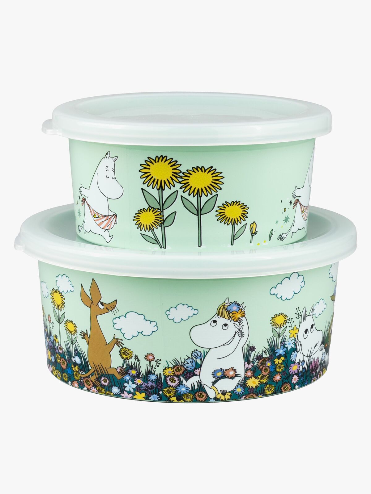 Mumin Äng Snackbox 2-Pack, Grön