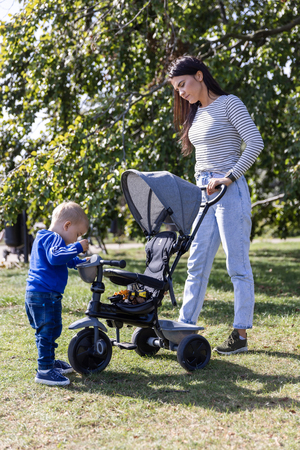 QPlay Cosy 4-i-1 Trehjuling, Grå