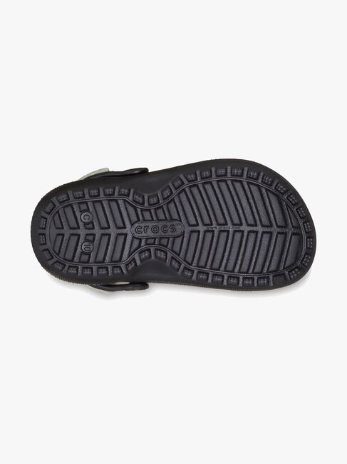 Crocs Classic Alien Kids Fodrade Tofflor, Black