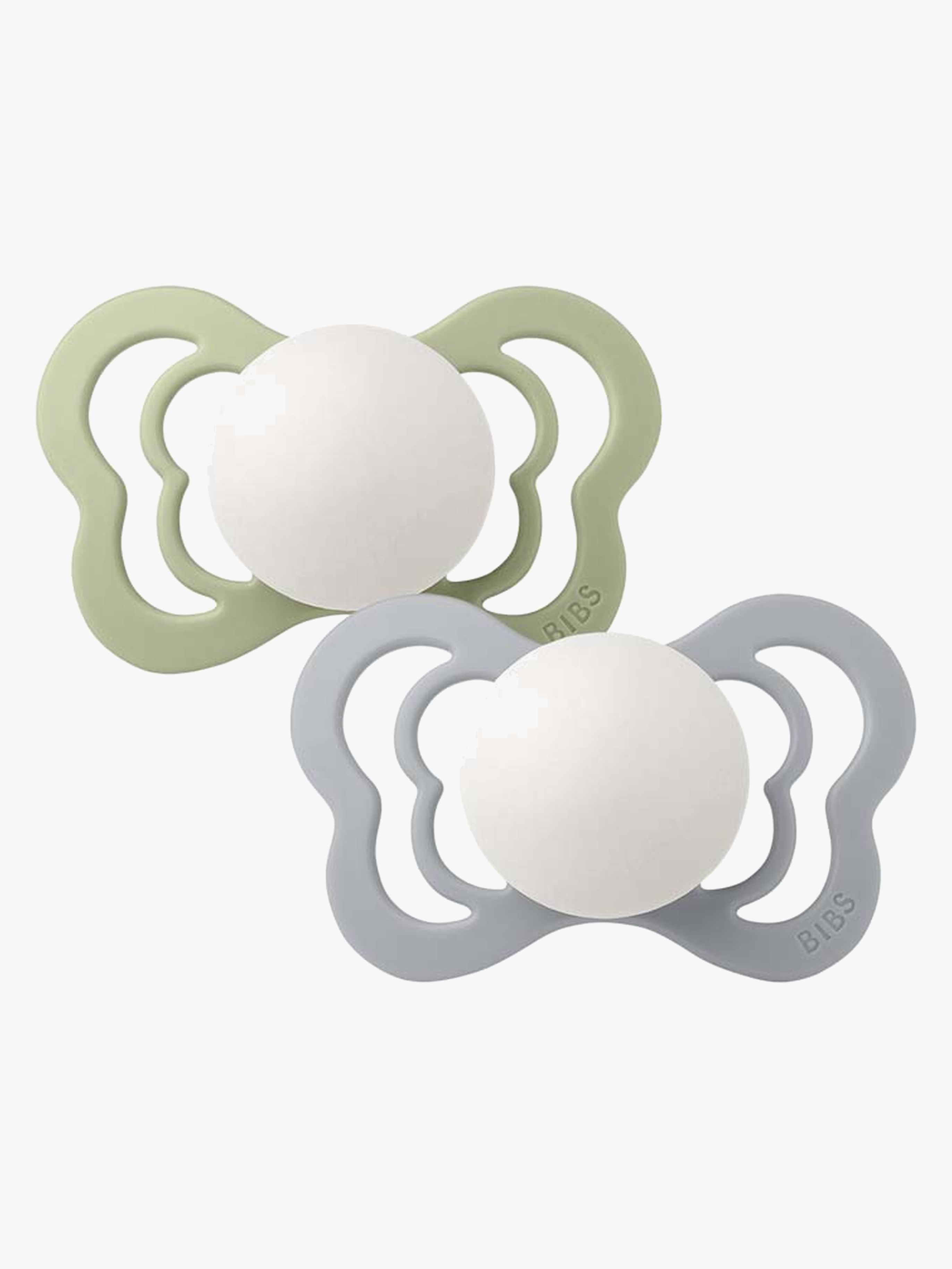 BIBS Couture Napp 2-pack Latex Stl 1 Anatomisk, Sage Glow/Cloud Glow