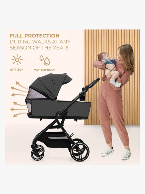 Kinderkraft YOXI 2-in-1 Duovagn, Moonlight Grey