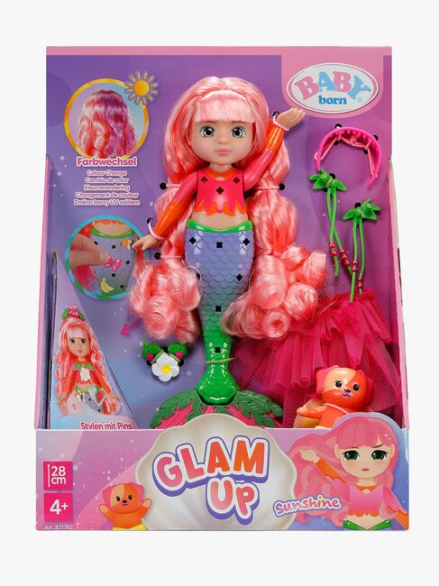 BABY born Glam Up Sjöjungfrudocka Sunshine 28 cm