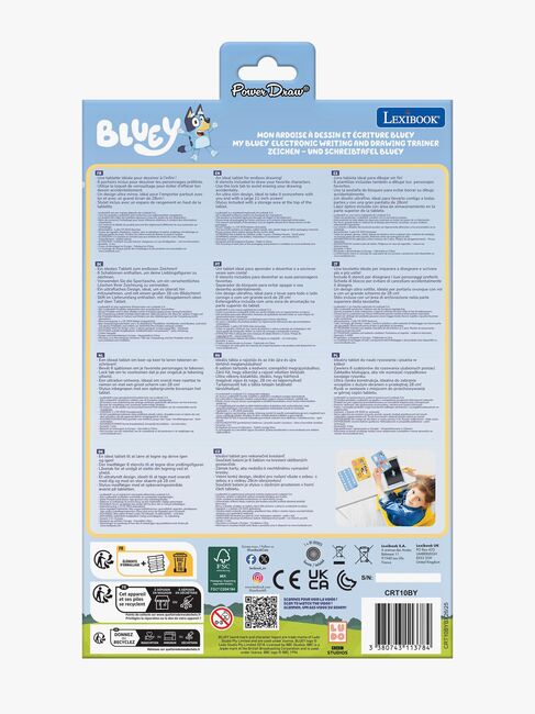 Bluey Ritplatta 10" med Stencilmallar