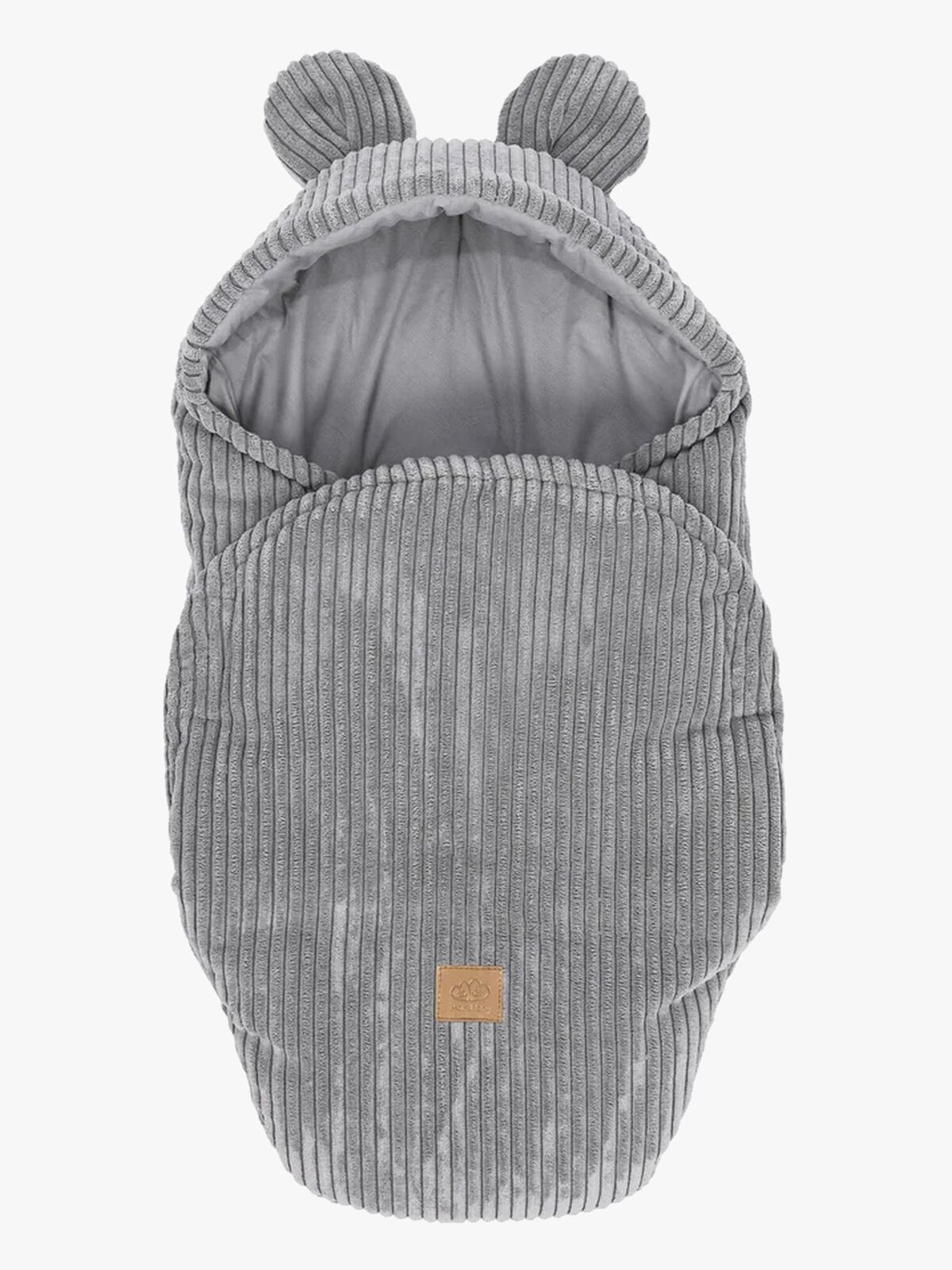 MeowBaby Aesthetic Swaddler med Björnöron, Grey
