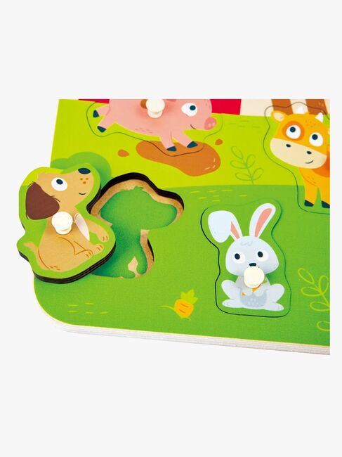 Hape Knoppussel Bondgårdsdjur 10 Bitar