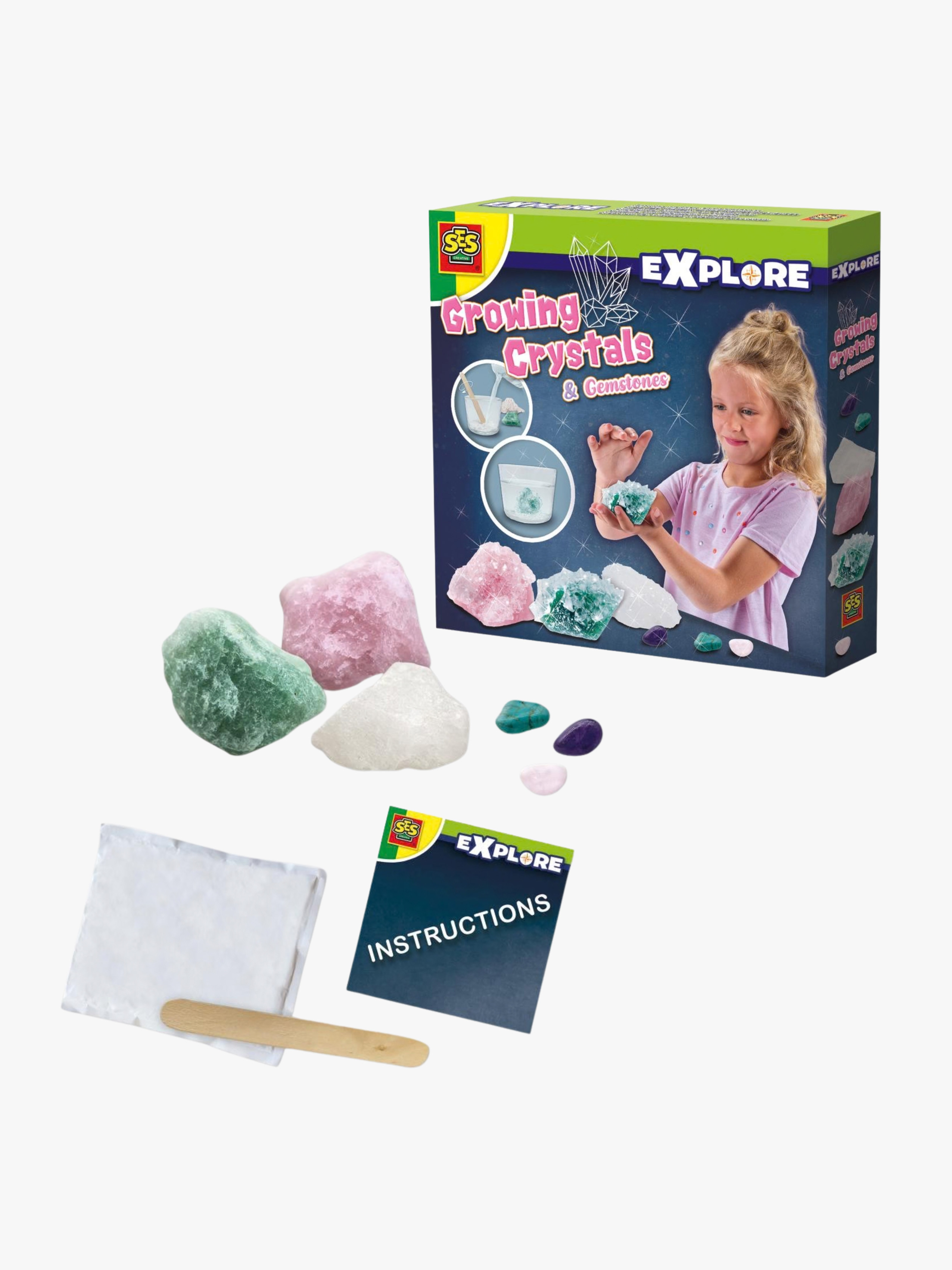 SES Creative Pysselset Kristaller &  Ädelstenar