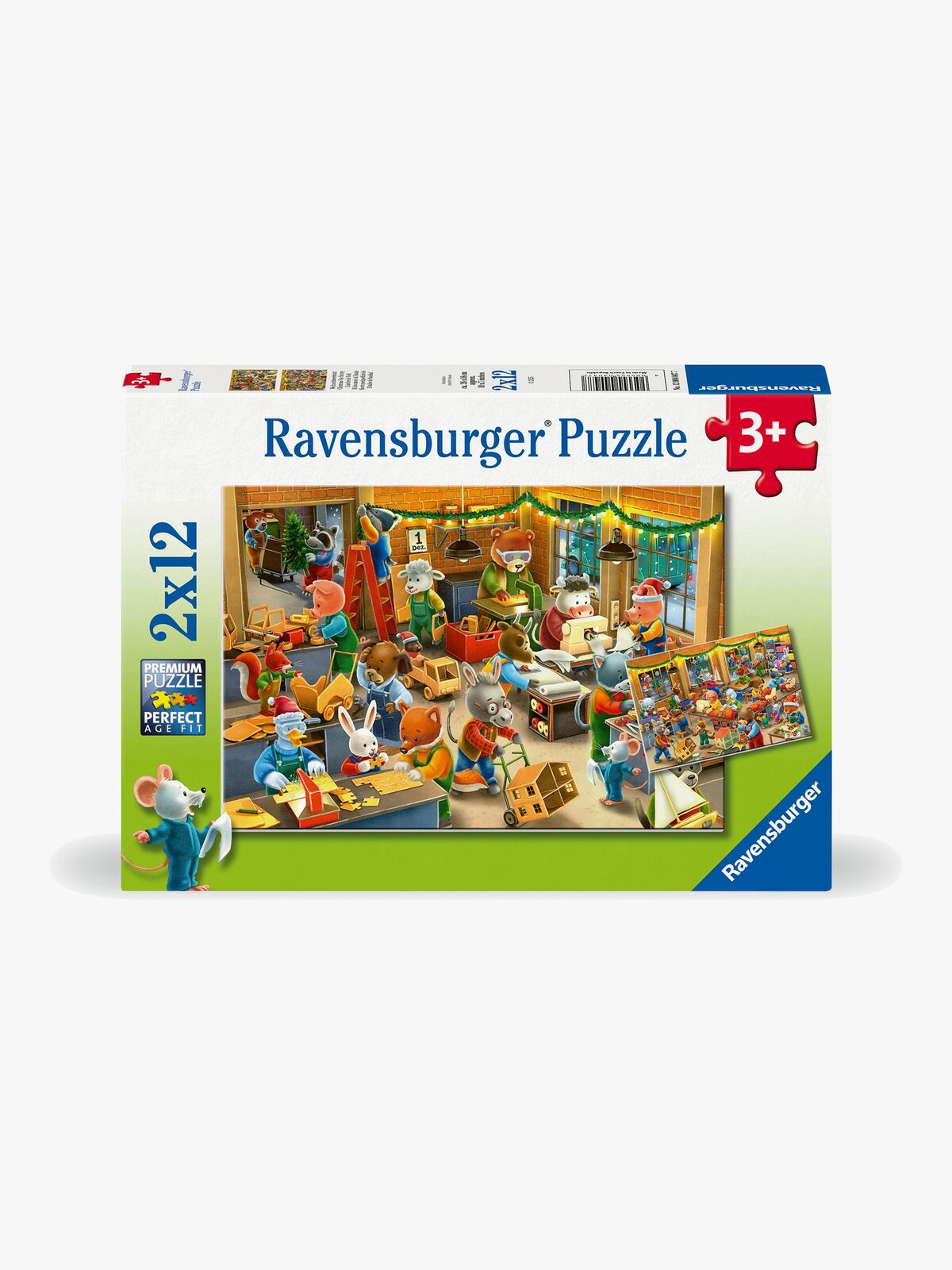 Ravensburger Christmas Toy Factory Pussel 2x12 Bitar