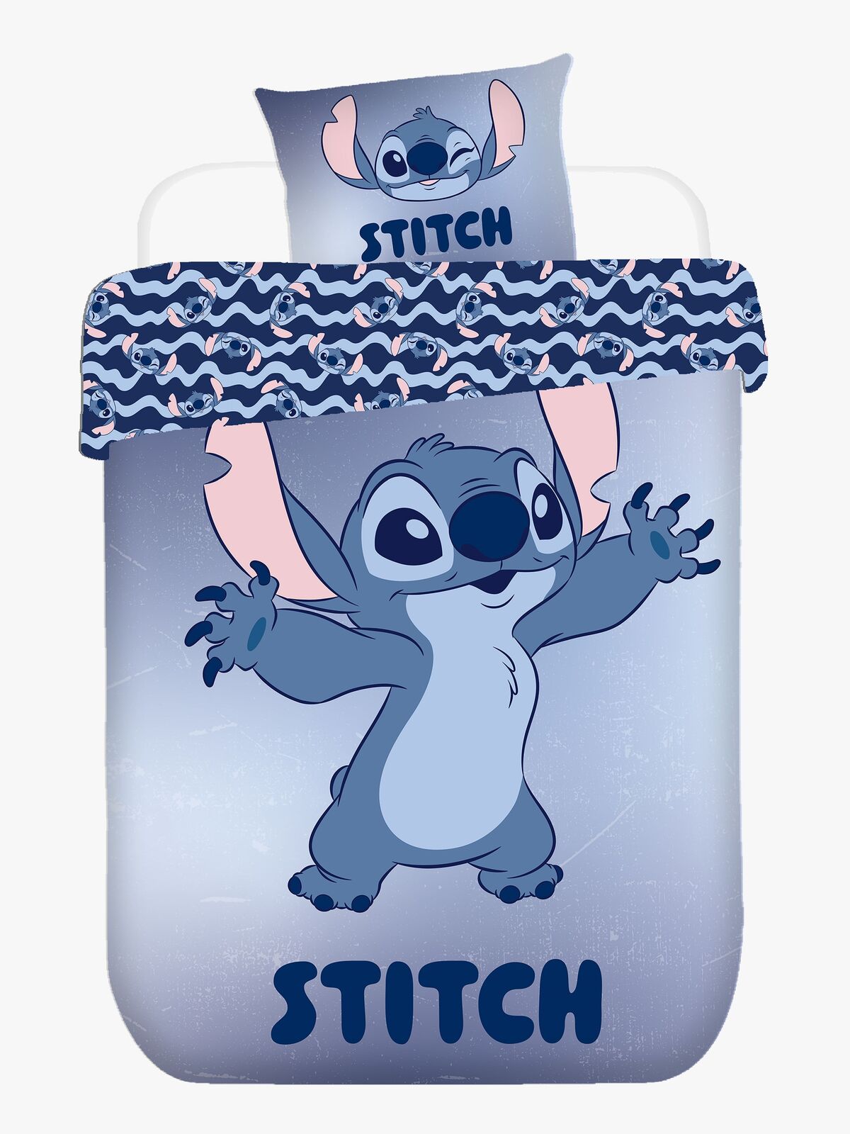 Disney Stitch Bäddset 140x200, Blå