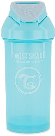 Twistshake Sugrörsmugg 360 ml, Blå