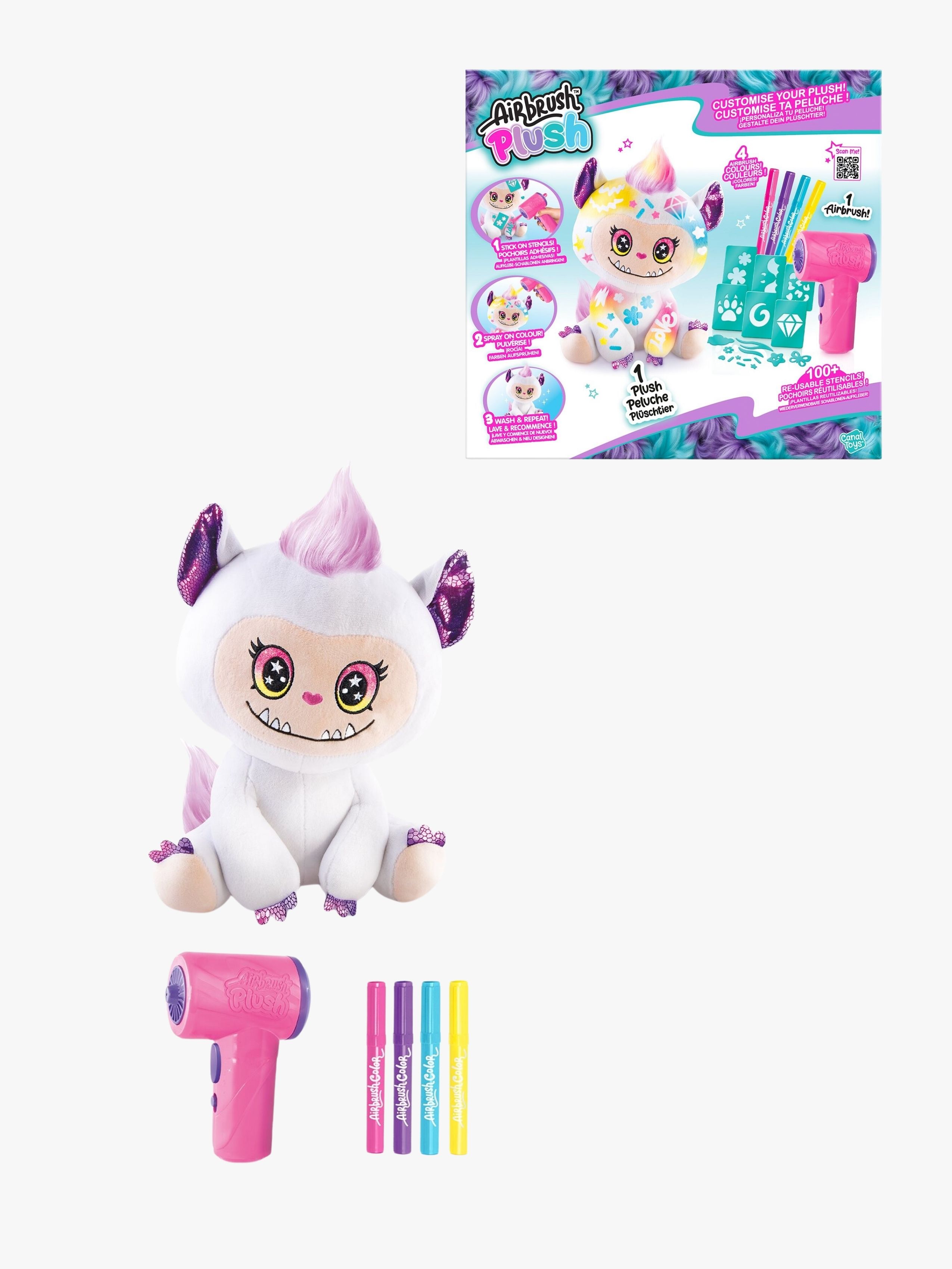 Airbrush Plush Gosedjur Monster 20 cm