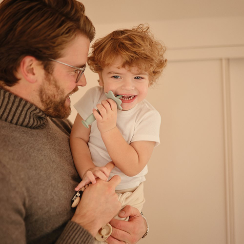 Mushie Star Lära-tandborste, Cambridge Blue