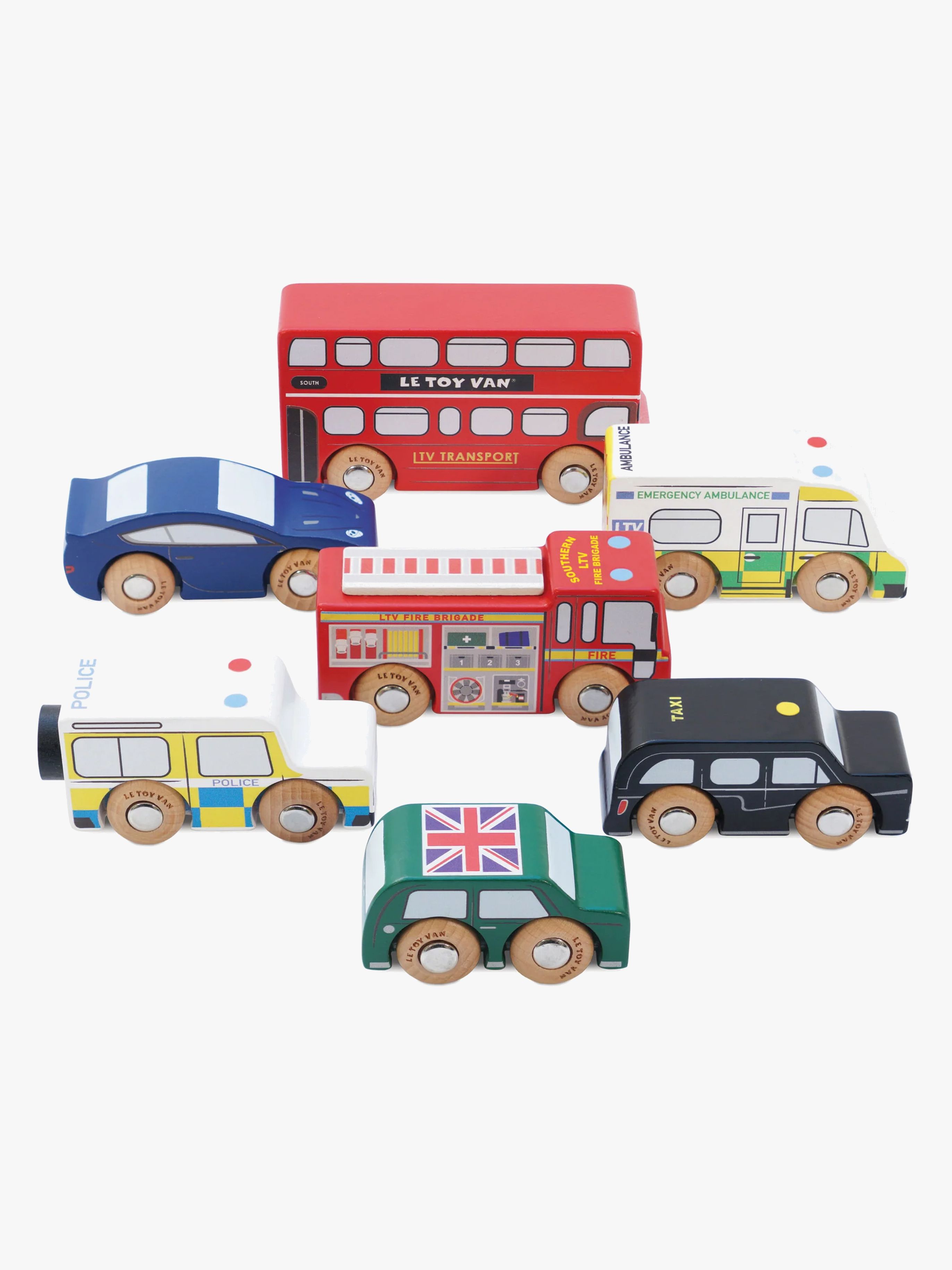 Le Toy Van London Bilset 7 st
