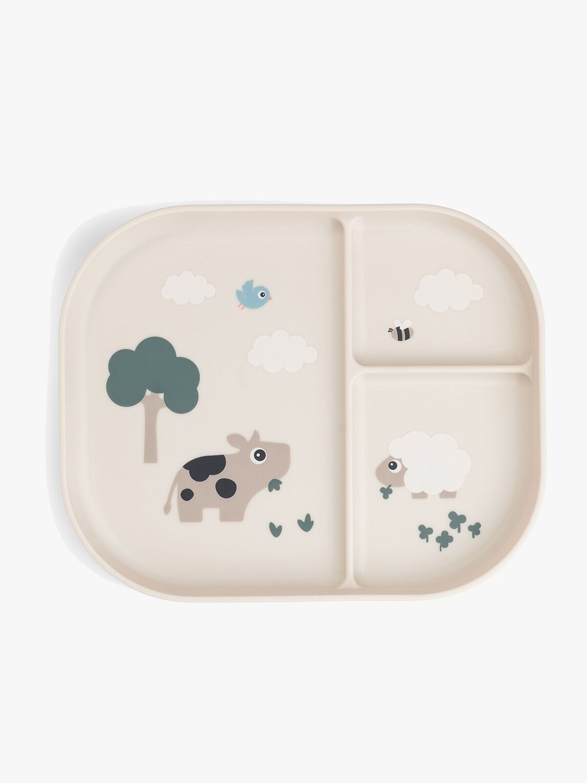 Done By Deer Tiny Farm Foodie Tallrik Delad, Sand