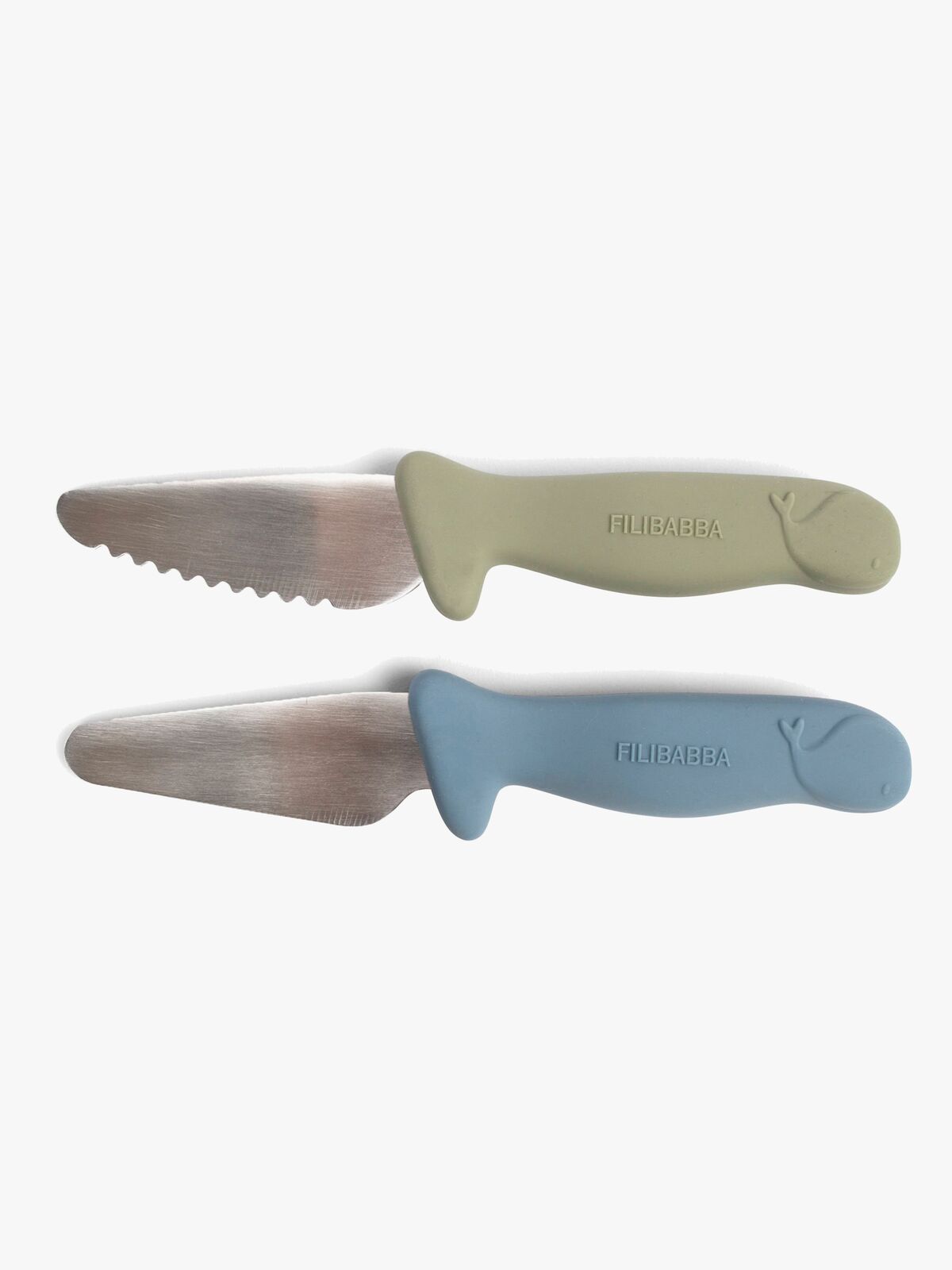 FILIBABBA Barnknivset 2-Pack, Powder Blue/Green