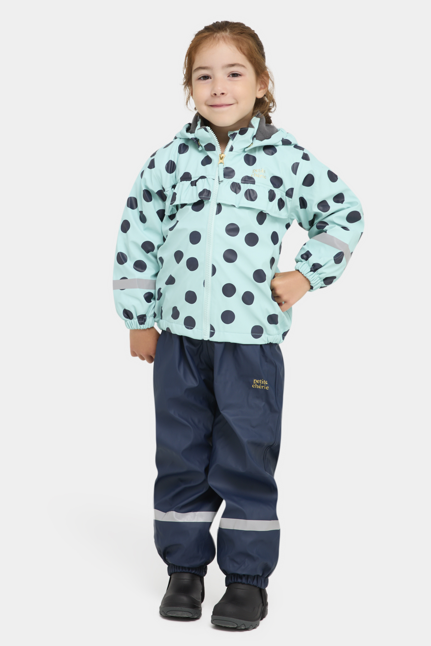 Petite Chérie Atelier Aline Fodrat Regnställ, Dots Icy Morn, 80
