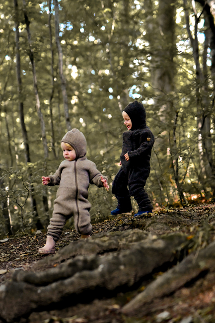 Mikk-Line Ulloverall Merino, Dark Brown Melange