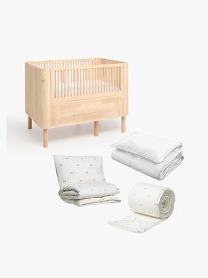 Alice & Fox June Växasäng inkl. Bäddkit AVIVA 100x130, Natural Wood