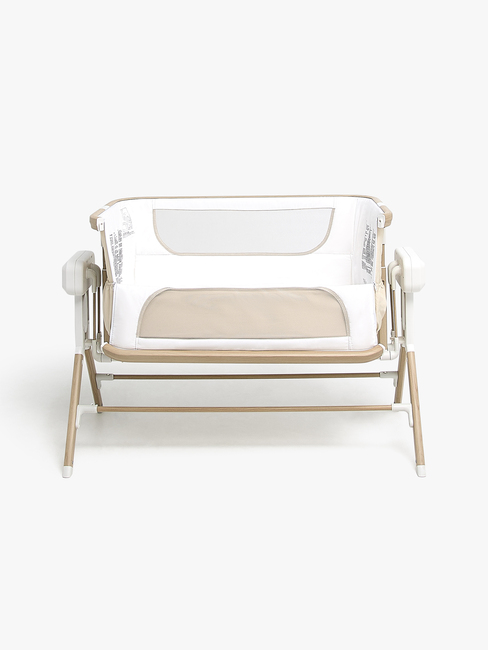 Beemoo CARE AutoMotion Bedside Crib, Beige/Trä