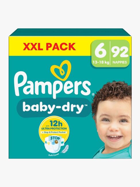Pampers Baby Dry Blöjor Stl 6 13-18 kg XXL 92-Pack