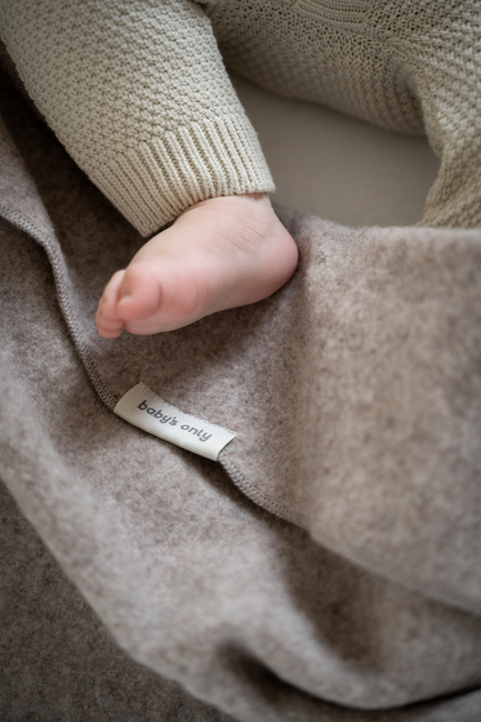 Baby's Only Baby Crib Filt Merinoull TOG 1, Brushed Sand