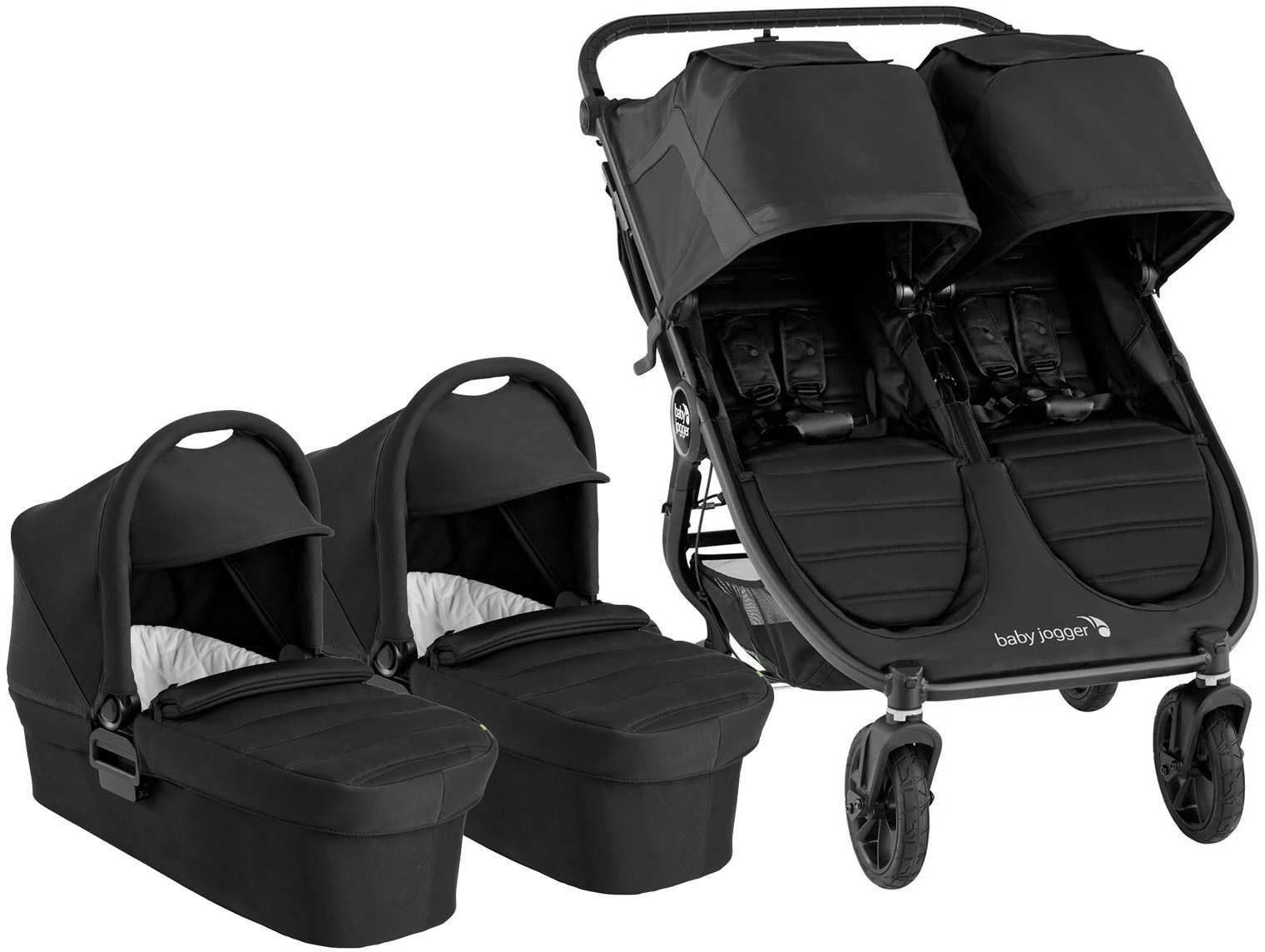Baby Jogger City Mini GT 2 Syskonvagn inkl. Liggdelar, Jet