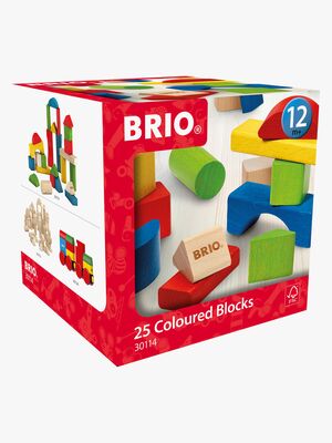 BRIO 30114 Bunte Holzbausteine 25 Teile
