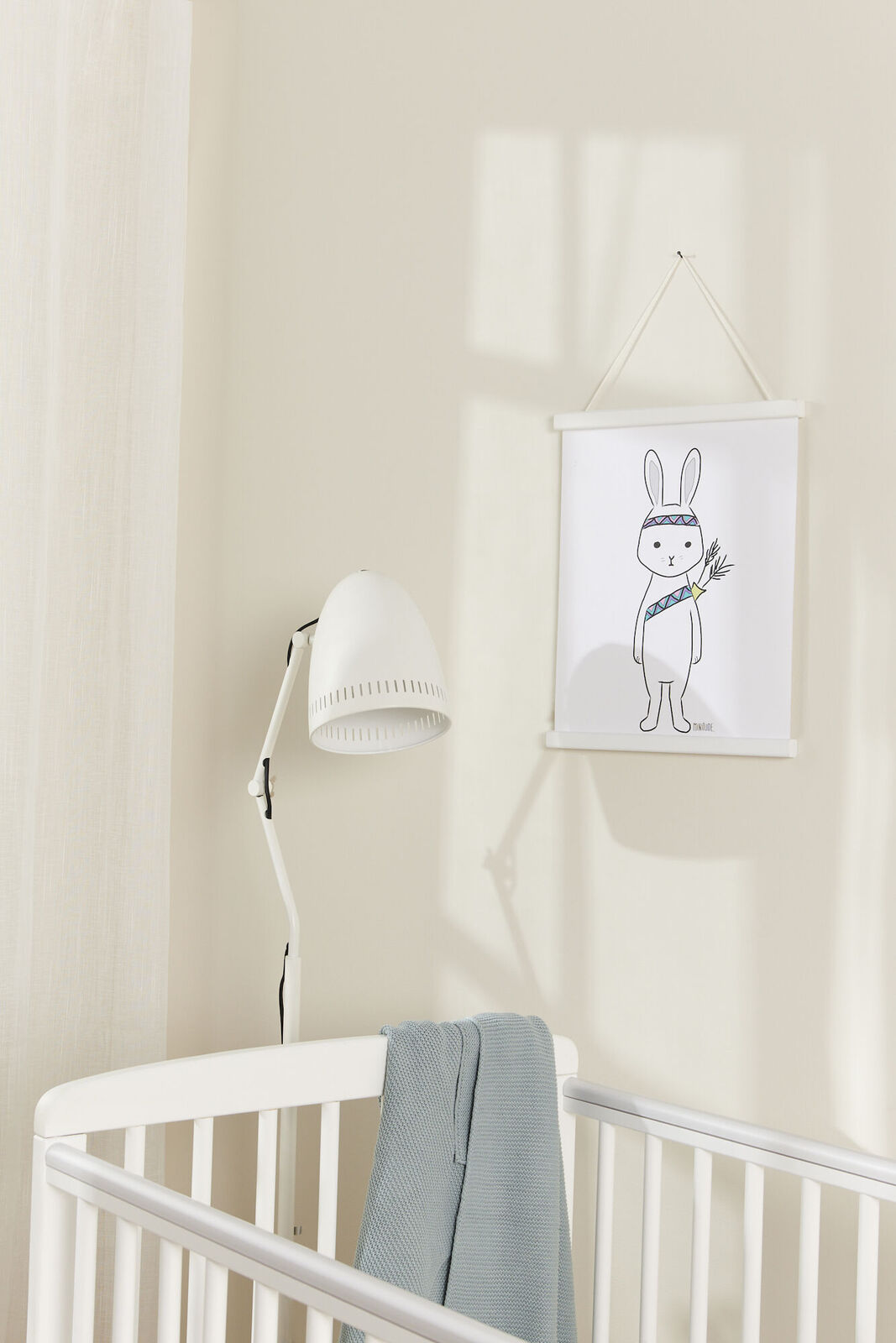 Minitude Posterhängare Liten, Vit