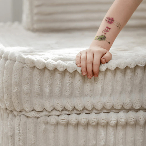 MeowBaby Churros Soffa Basic, Cotton Candy White