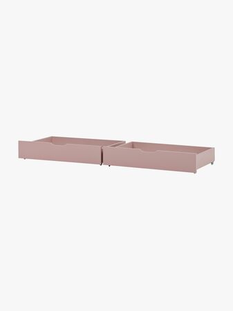 Hoppekids Sänglåda 2 pack, Pale Rose